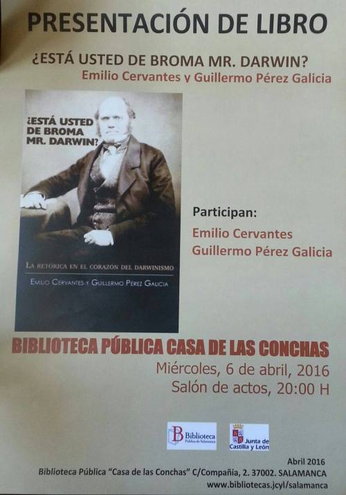 Presentará a los autores Javier Teira, profesor de Filosofía